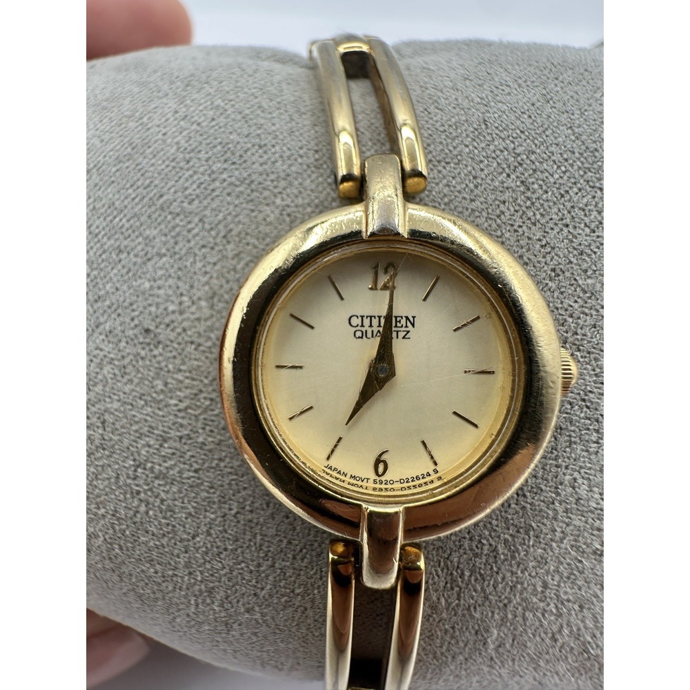 Citizen Women's Watch 5920-S99183 Quartz Gold Tone Dial 20mm Stainless Steel - Picture 2 of 6